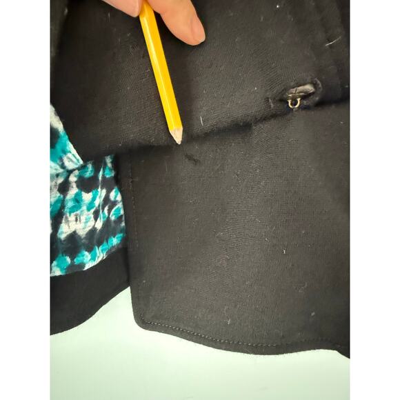 Proenza Schouler Black Wool Double-Breasted Blazer – Size 10 High end designer - Picture 10 of 10